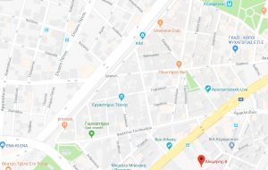 Χάρτης Google με την διεύθυνση του θεάτρου Αλκμήνη
